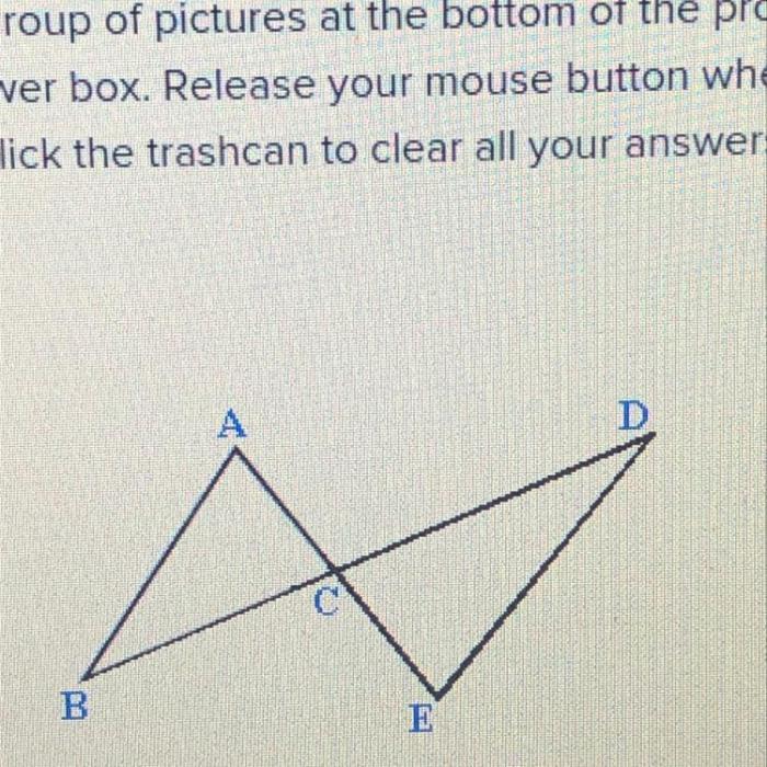 Read the proof given ab de prove abc edc