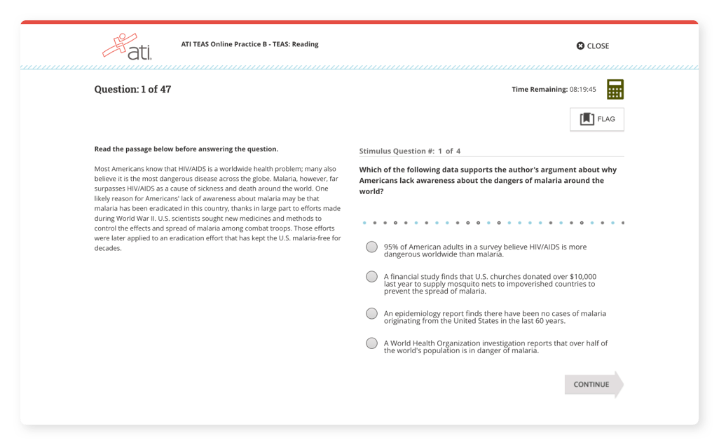 Ati anatomy and physiology online practice a